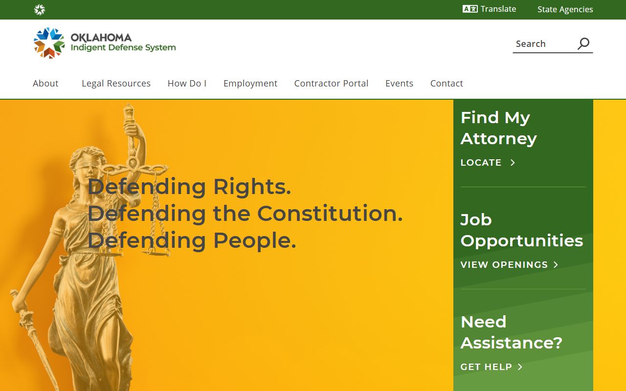 Woods County criminal court records and the OIDS statewide indigent defense role